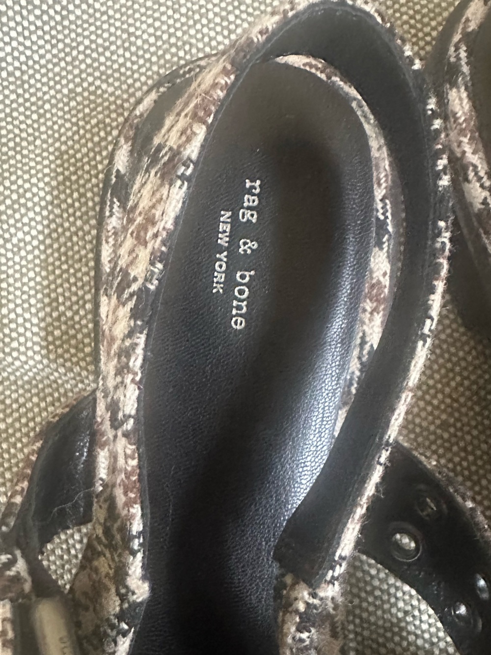 Rag & Bone “Astra” Houndstooth Slingback Flats Size 40 Excellent Condition! - Picture 10 of 12